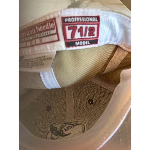 Cincinnati Red Hat Size 7 1/2 Baseball Brown & Tan Embroidered Logo - Picture 6 of 6